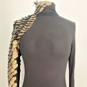 Share Garcia Mesh Women's Long Sleeve with Scale Accent Size Large